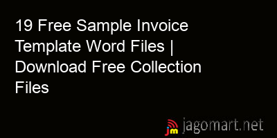 picture 19 Free Sample Invoice Template Word Files | Download Free Collection Files