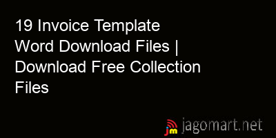 picture 19 Invoice Template Word Download Files | Download Free Collection Files
