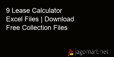 picture 9 Lease Calculator Excel Files | Download Free Collection Files