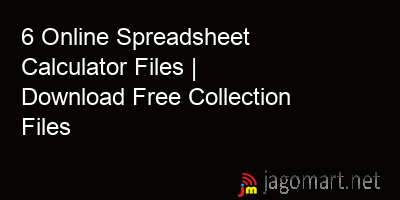 picture 6 Online Spreadsheet Calculator Files | Download Free Collection Files