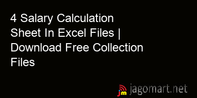 picture 4 Salary Calculation Sheet In Excel Files | Download Free Collection Files
