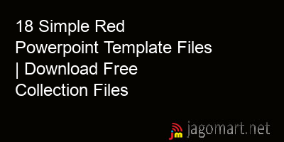 picture 18 Simple Red Powerpoint Template Files | Download Free Collection Files