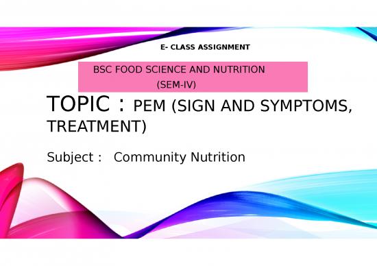 picture Nutrition Ppt 47042 | 847 Protein Energy Malnutrition