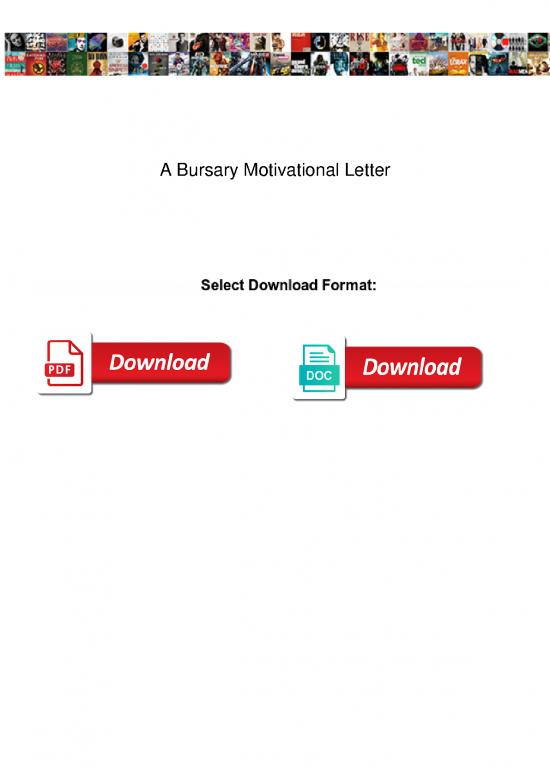 picture Scholarship Application Letter Sample Pdf 48259 | A Bursary Motivational Letter