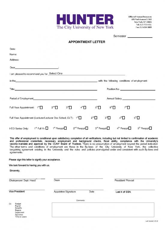 picture Letter Pdf 48707 | Appointment Letter 2022