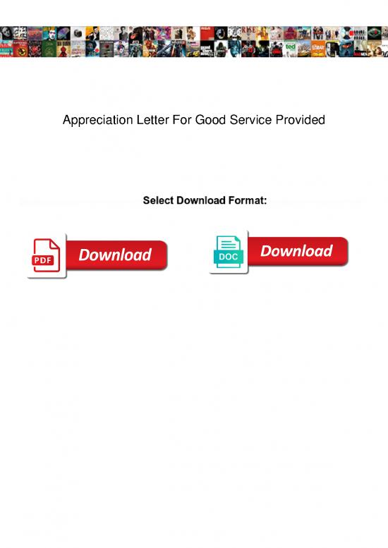 picture Letter Pdf 49019 | Appreciation Letter For Good Service Provided