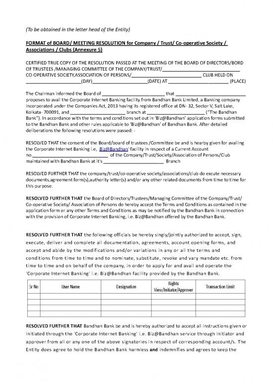 picture Letter Pdf 47543 | Board Resolution Sample Copy Annexure 5 (1)