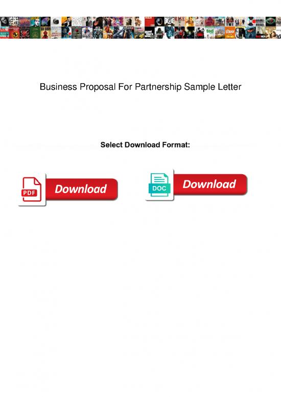 picture Letter Pdf 49126 | Business Proposal For Partnership Sample Letter