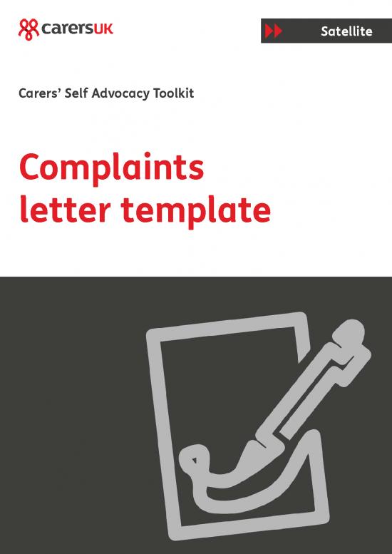 picture Letter Pdf 48468 | Complaints Letter Template