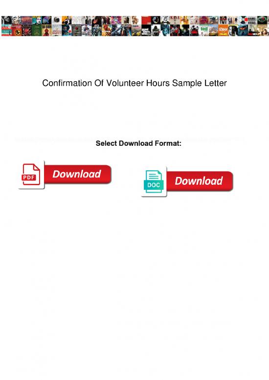 picture1_Letter Pdf 48695 | Confirmation Of Volunteer Hours Sample Letter
