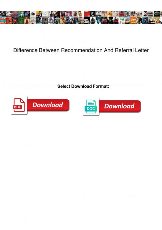 picture1_Letter Pdf 48076 | Difference Between Recommendation And Referral Letter