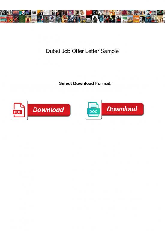 Letter Pdf 49146 Dubai Job Offer Letter Sample