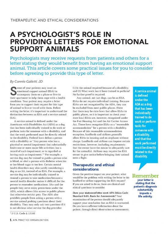 picture Letter Pdf 48399 | Emotional Support Animals