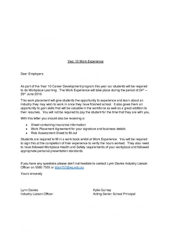 picture Letter Pdf 48288 | Employer Work Experience Letter