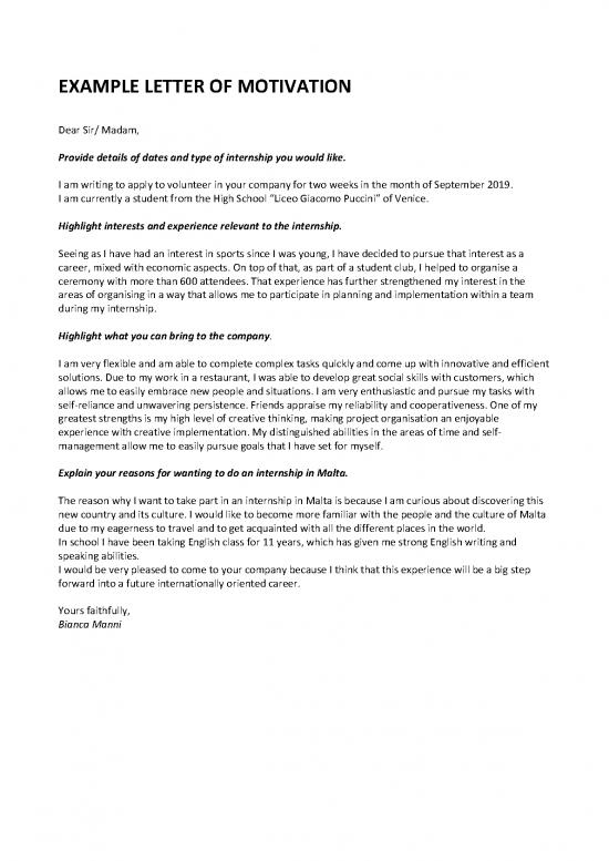 picture1_Letter Pdf 49139 | Exemple De Lette De Motivation Stages Malte