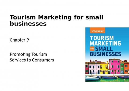 picture Effective Presentation Ppt 47010 | Filechapter 9   Promoting Tourism Services To Consumers