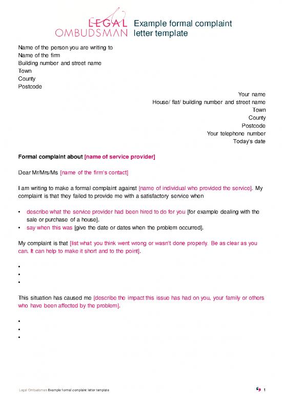picture1_Letter Pdf 48825 | Formal Complaint Template