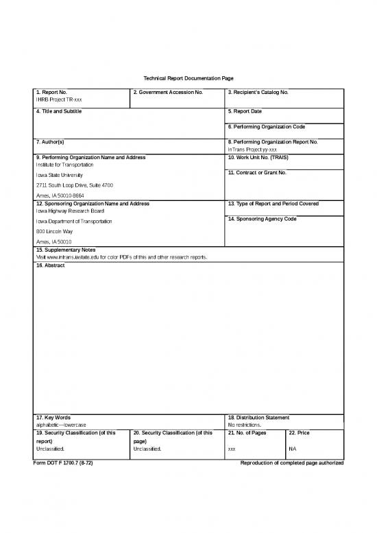 picture Report Template Doc 47137 | Free Download Project Report Ms Word Format Template