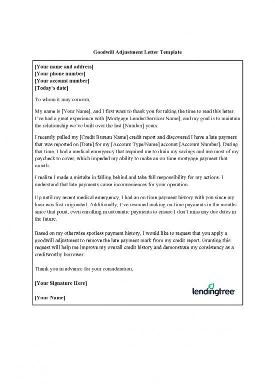 picture Letter Pdf 48831 | Goodwill Letter Template