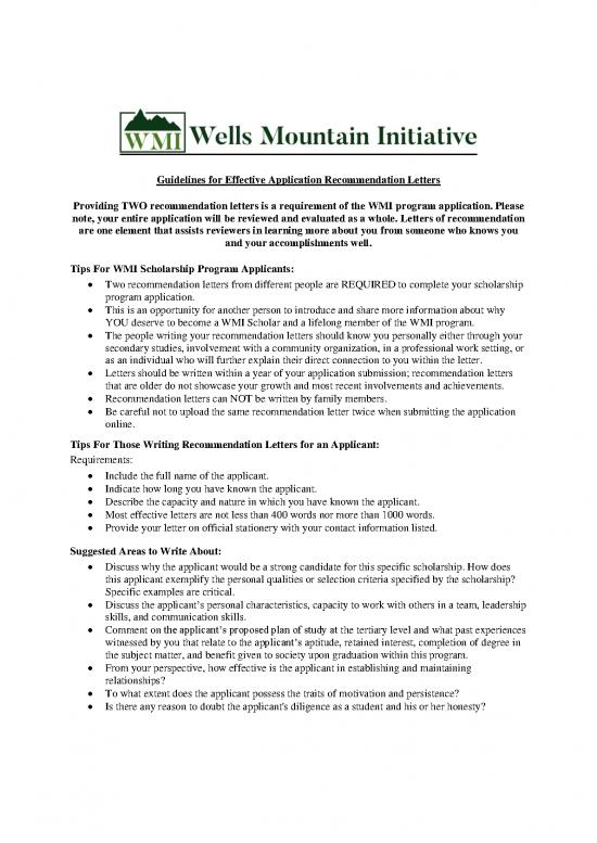 picture1_Scholarship Application Letter Sample Pdf 49299 | Guidelines For Effective Application Recommendation Letters