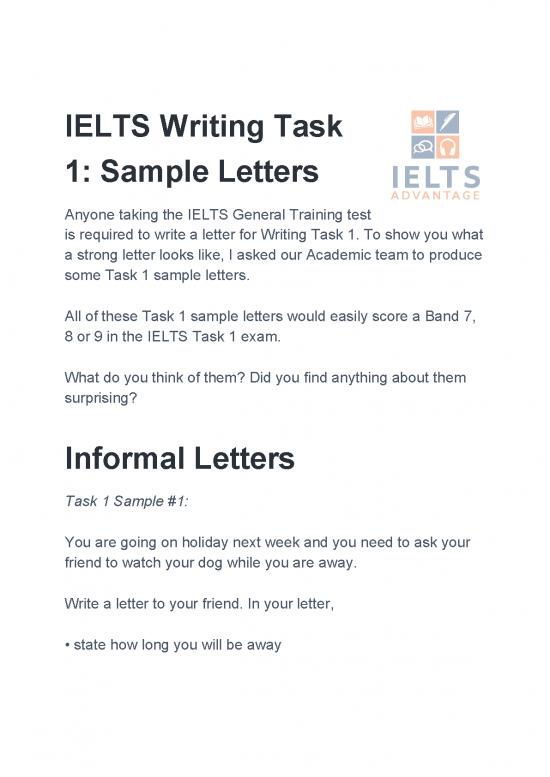 Letter Pdf 48722 | Ielts Writing Task 1 Sample Letters