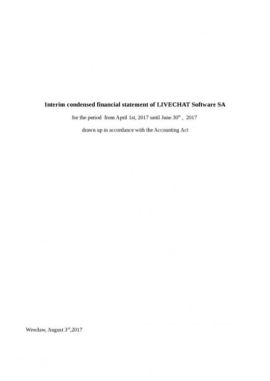 picture_Profit And Loss Template Word Doc 47142 | Interim Condensed Financial Statement Of Livechat Software Sa Q1 2017