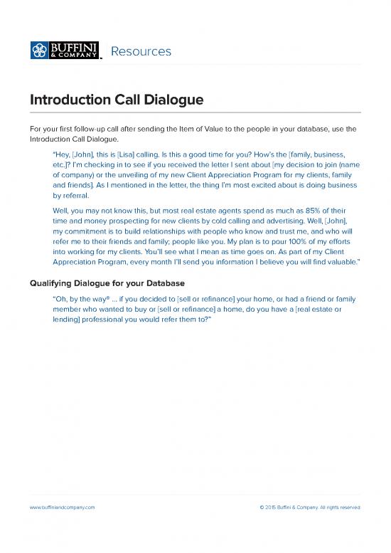 picture Letter Pdf 48115 | Introduction Call Dialogue Letter