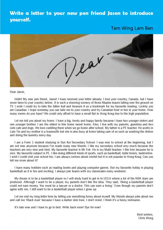picture_Letter Pdf 49133 | J3 New Pen Friend S1 Tam Wing Lam
