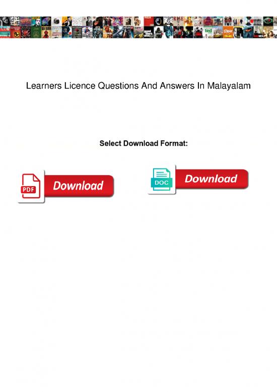 picture1_General Knowledge Pdf 48539 | Learners Licence Questions And Answers In Malayalam