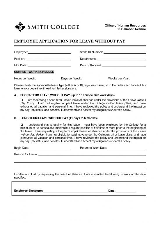 picture Application Format Pdf 49137 | Leaves Without Pay