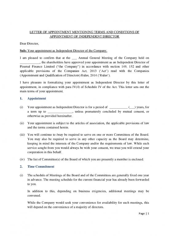 picture1_Letter Pdf 49010 | Letter Of Appointment Mentioning Terms And Conditions Of Appointment