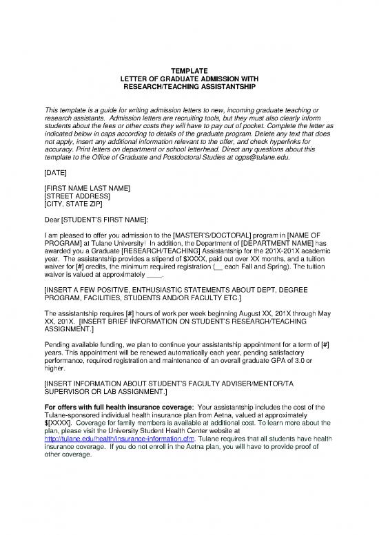 picture Letter Pdf 48030 | Letter Of Offer With Financial Support Template