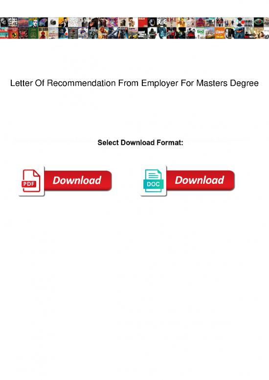 picture Letter Pdf 47853 | Letter Of Recommendation From Employer For Masters Degree