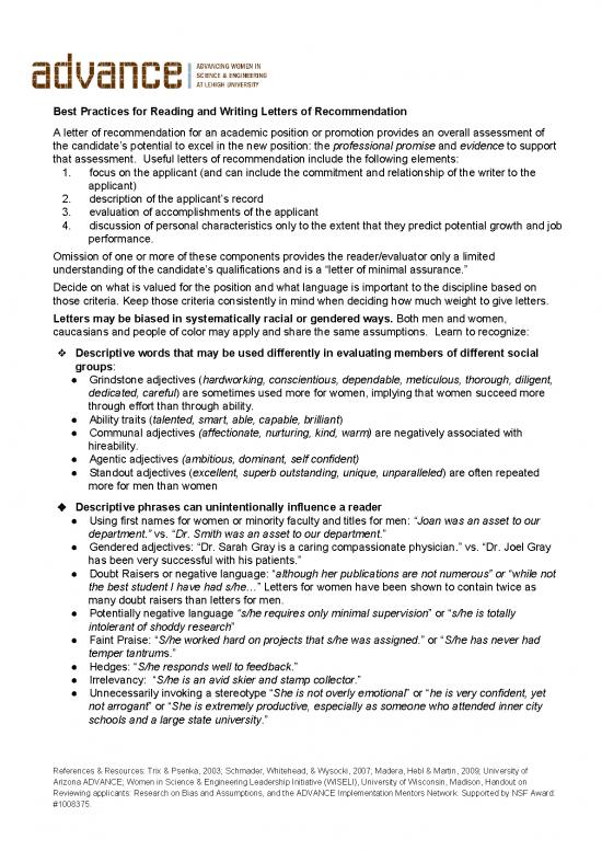 picture Letter Pdf 47489 | Letters Of Recommendation One Pager