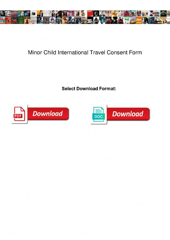 picture Letter Pdf 48126 | Minor Child International Travel Consent Form
