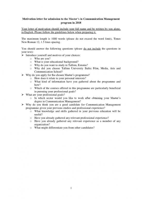 Letter Pdf 49196 | Motivation Letter Guidelines