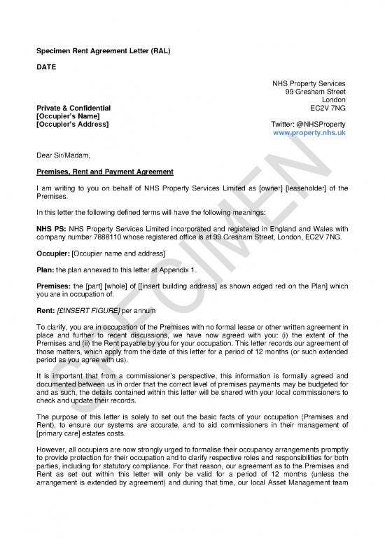picture Letter Pdf 49032 | Nhsps Rental Agreement Letter Template 2020