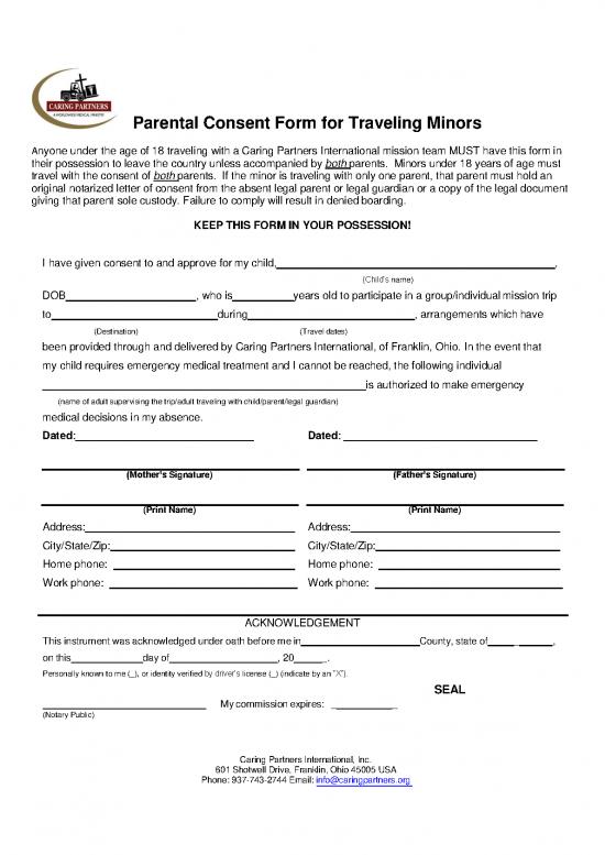 picture Consent Letter Parents 48469 | Parental Consent Form