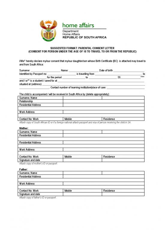 picture Letter Pdf 48555 | Parental Consent Letter Suggested Format V8