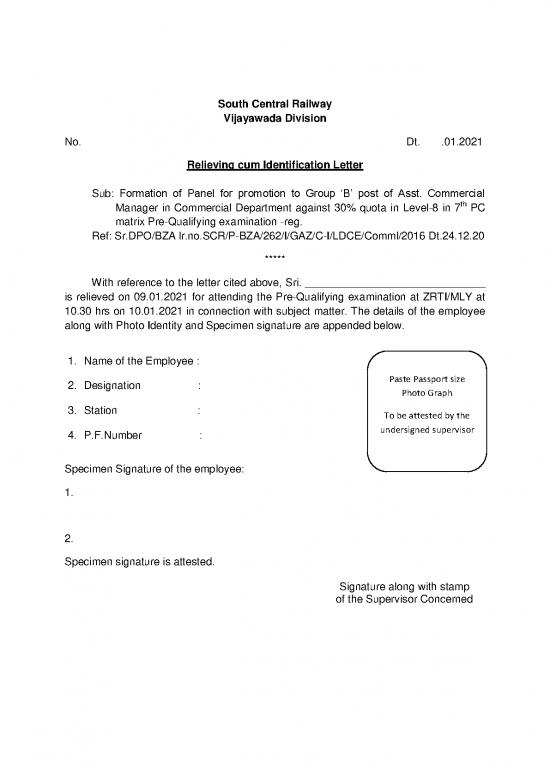 picture Letter Pdf 47679 | Proforma   Acm Exam Relieving Letter