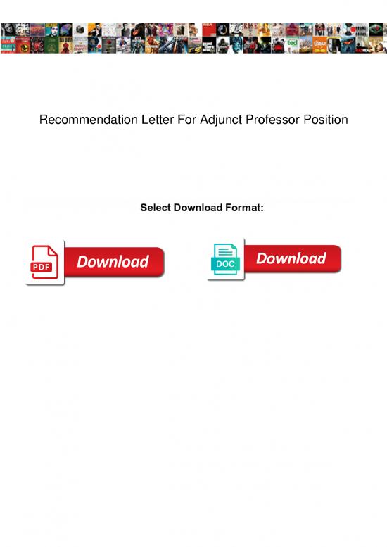 picture_Letter Pdf 49147 | Recommendation Letter For Adjunct Professor Position
