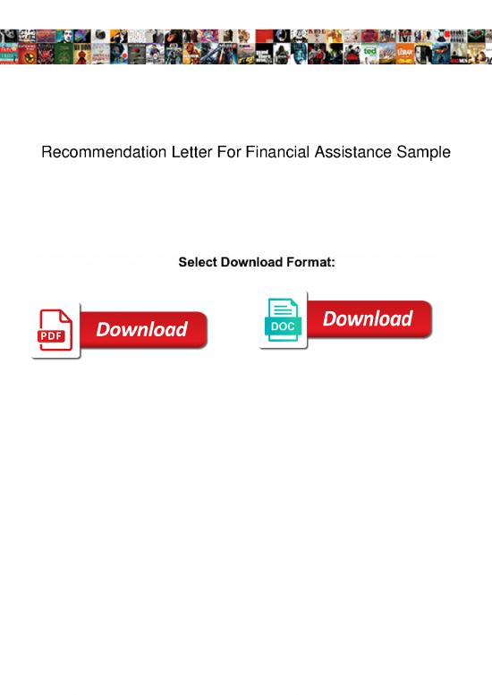 picture1_Letter Pdf 47561 | Recommendation Letter For Financial Assistance Sample