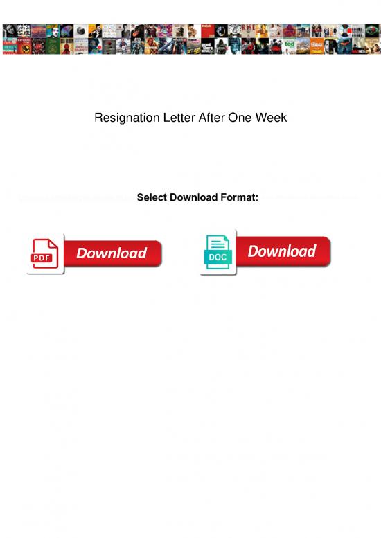 picture Letter Pdf 48384 | Resignation Letter After One Week