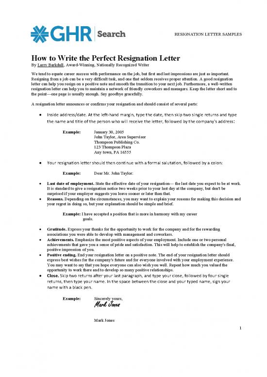 picture1_Letter Pdf 48647 | Resignation Letter Samples