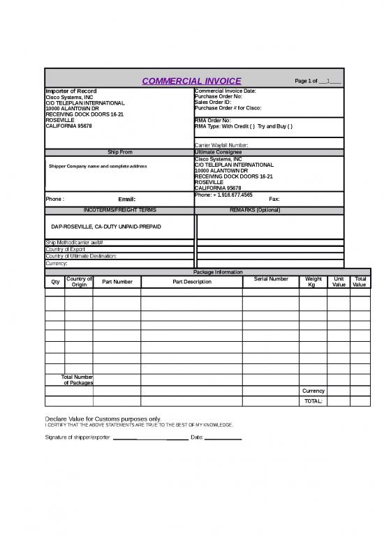 picture_Invoice Template Word 47341 | Rma Customer