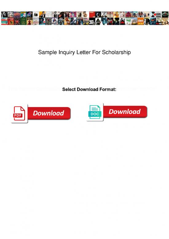 picture Letter Pdf 48301 | Sample Inquiry Letter For Scholarship