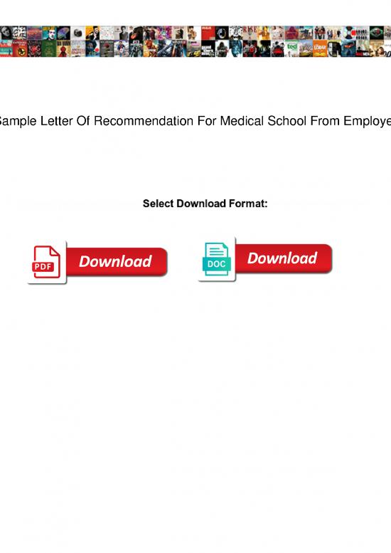 picture_Letter Pdf 48359 | Sample Letter Of Recommendation For Medical School From Employer