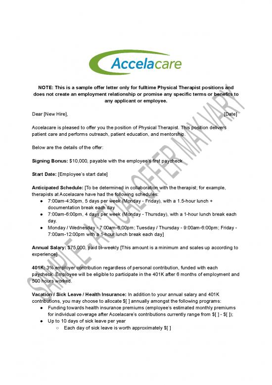 picture Letter Pdf 48360 | Sample Offer Letter For Physical Therapists