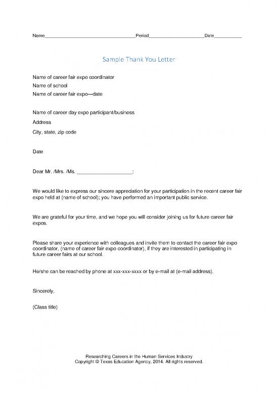 picture Letter Pdf 49220 | Sample Thank You Letter