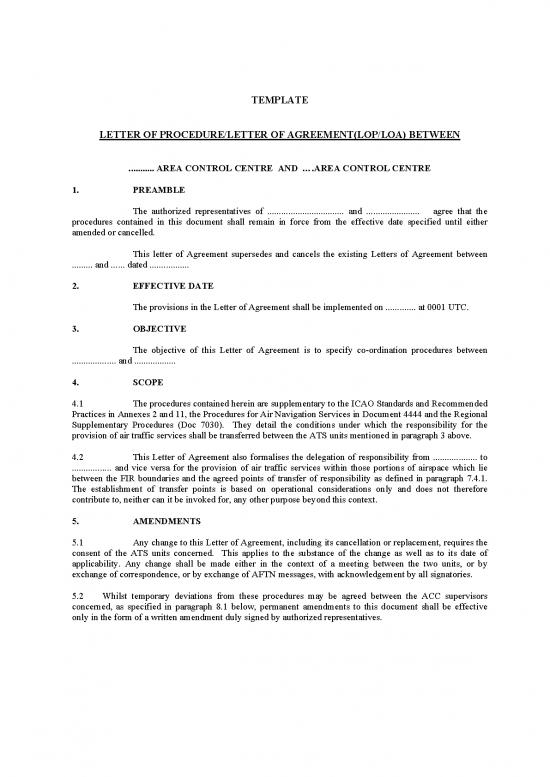 picture Letter Pdf 48710 | Template Letter Procedure Agreement